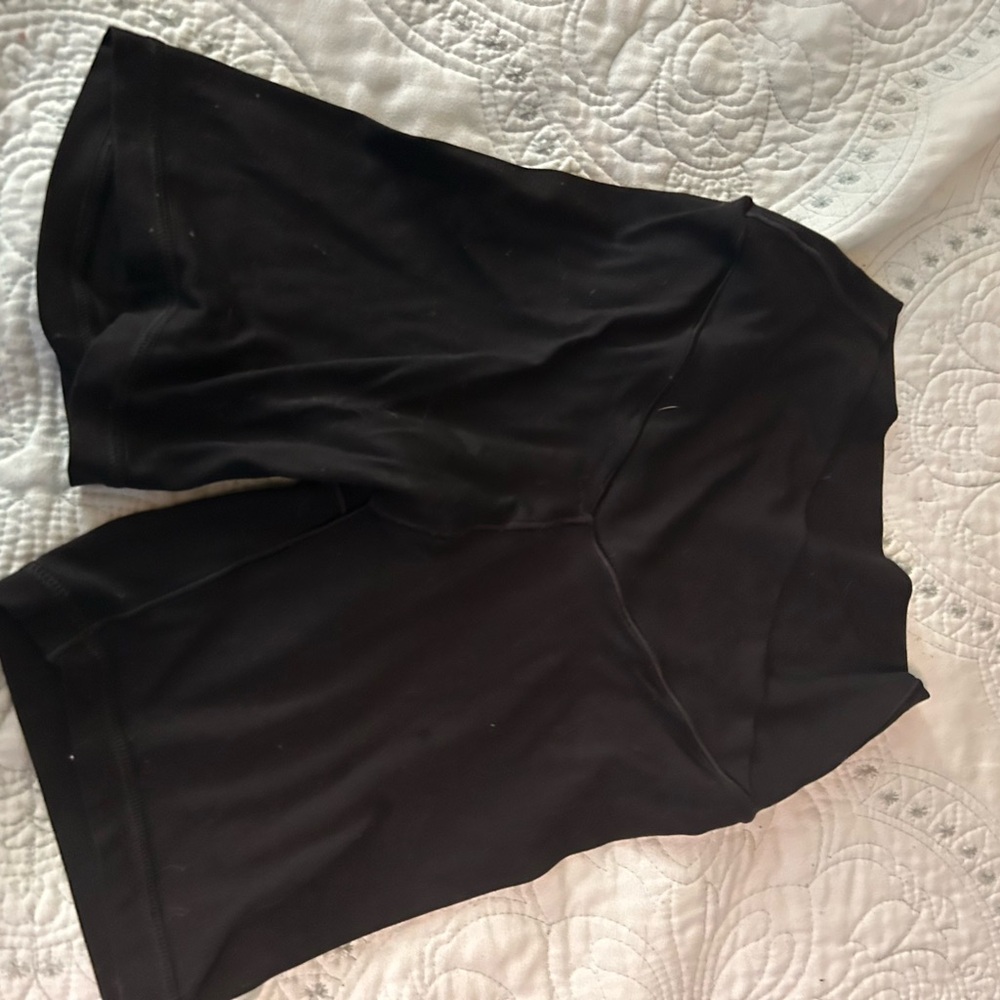 Black High-Waisted Shorts